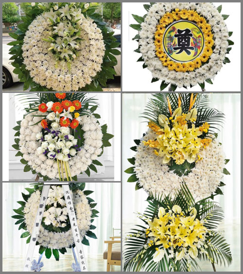 江苏泰州姜堰区淤溪镇吉庄村花圈速递